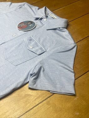 Criquet Performance Players Polo Light Blue Short-Sleeve Size Small NWT!!!